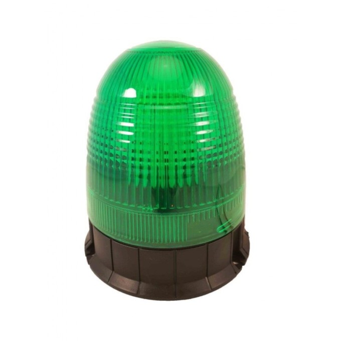Girofar verde LED cu prindere in 3 puncte 12-24V